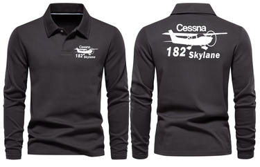 CESSNA 182 LONG SLEEVE POLO